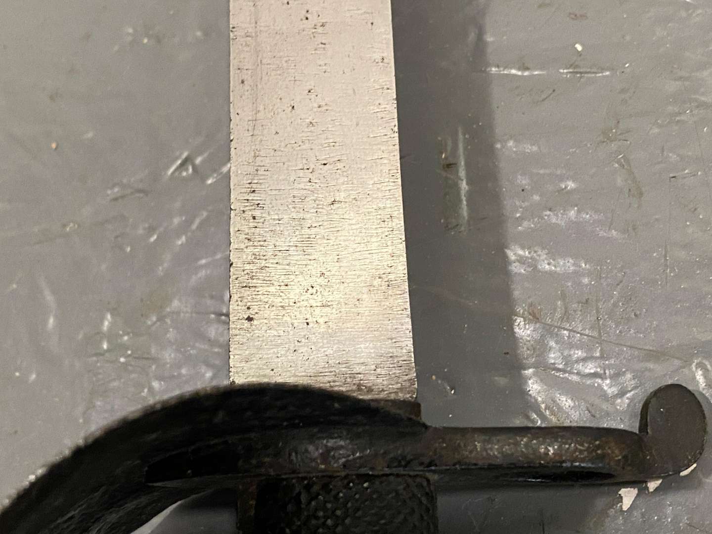 <p>CUTLASS BAYONET, Pattern No.4, 1871, naval model,</p>