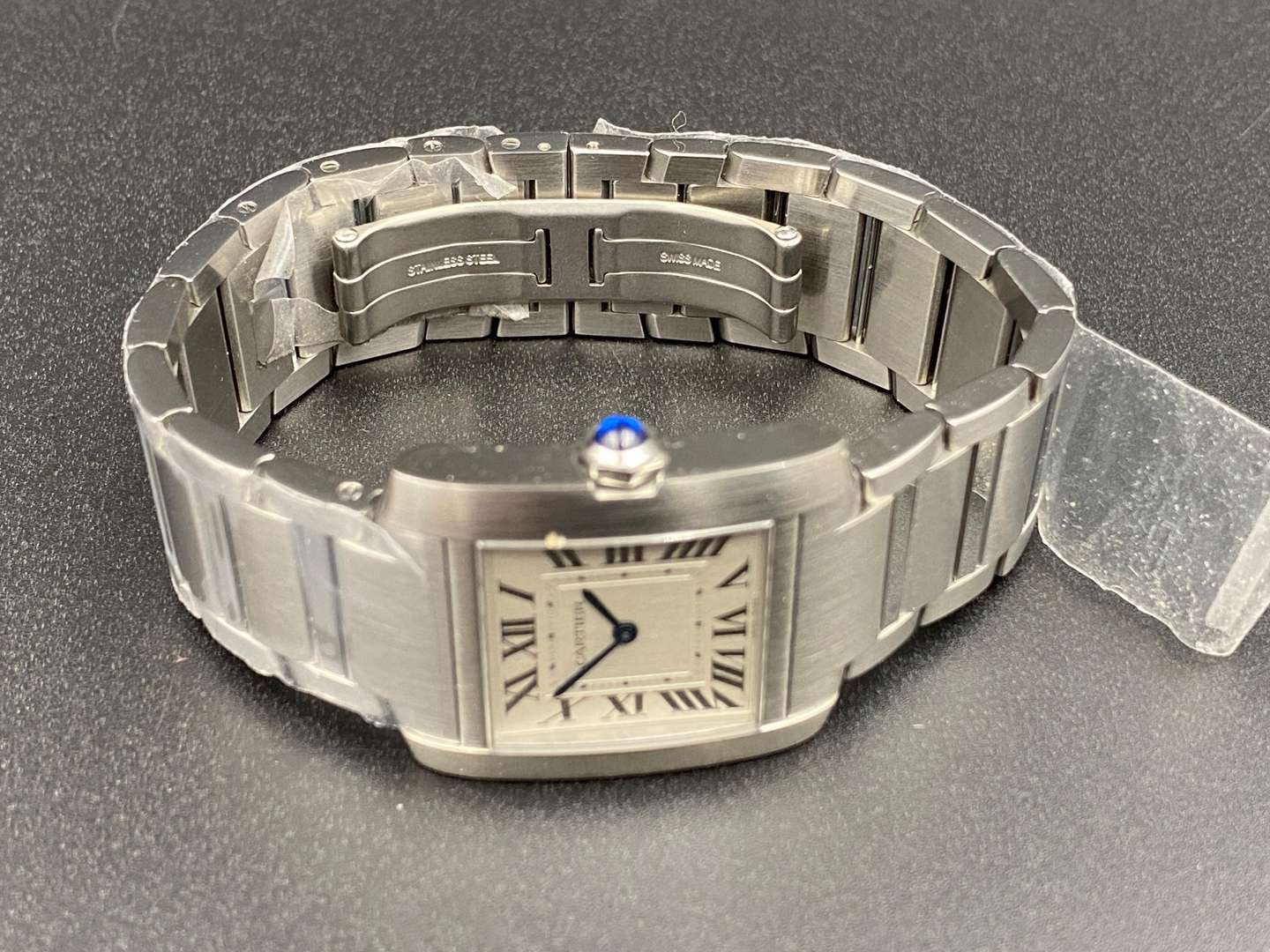 <p>CARTIER, Tank Francaise, stainless steel, quartz wristwatch, WSTA0074, 4476350692EY,</p>