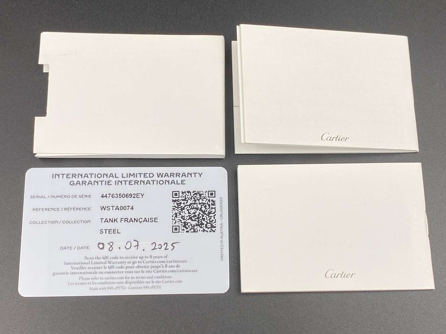 <p>CARTIER, Tank Francaise, stainless steel, quartz wristwatch, WSTA0074, 4476350692EY,</p>