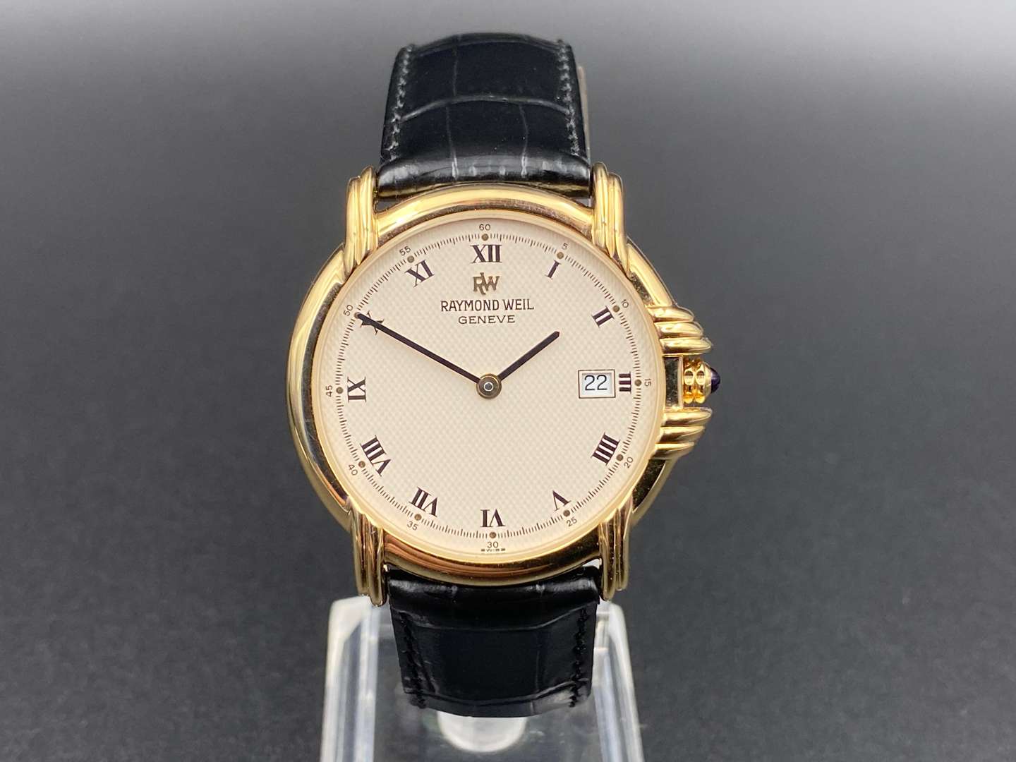 <p>RAYMOND WEIL, &nbsp;gold plated, quartz, calendar wristwatch, 9155, B205881</p>