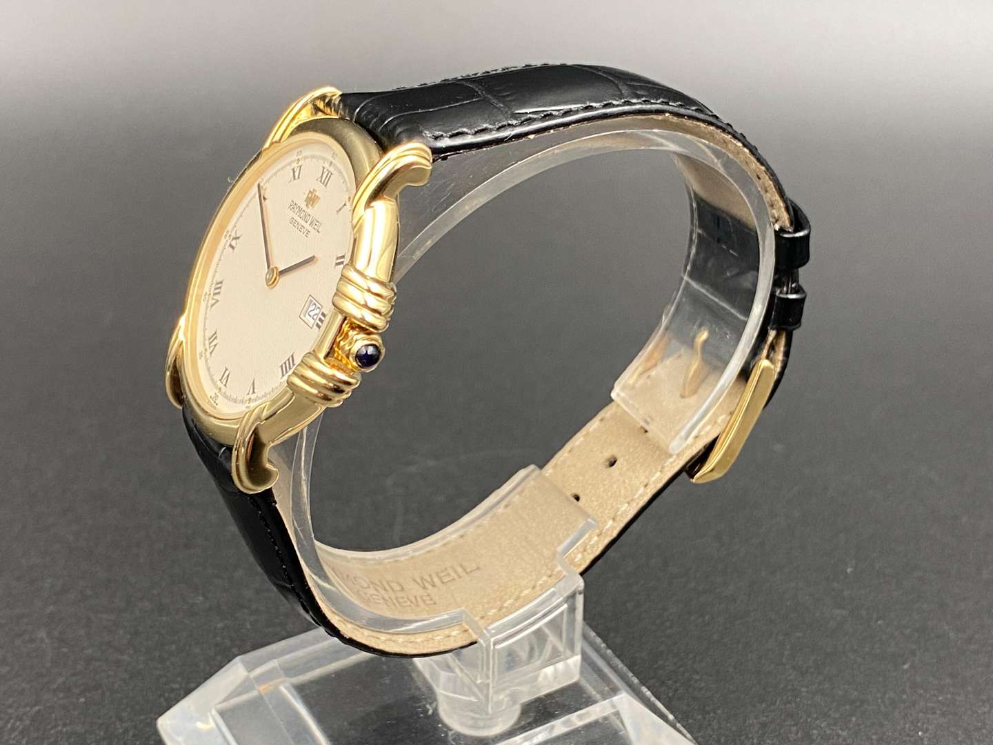 <p>RAYMOND WEIL, &nbsp;gold plated, quartz, calendar wristwatch, 9155, B205881</p>