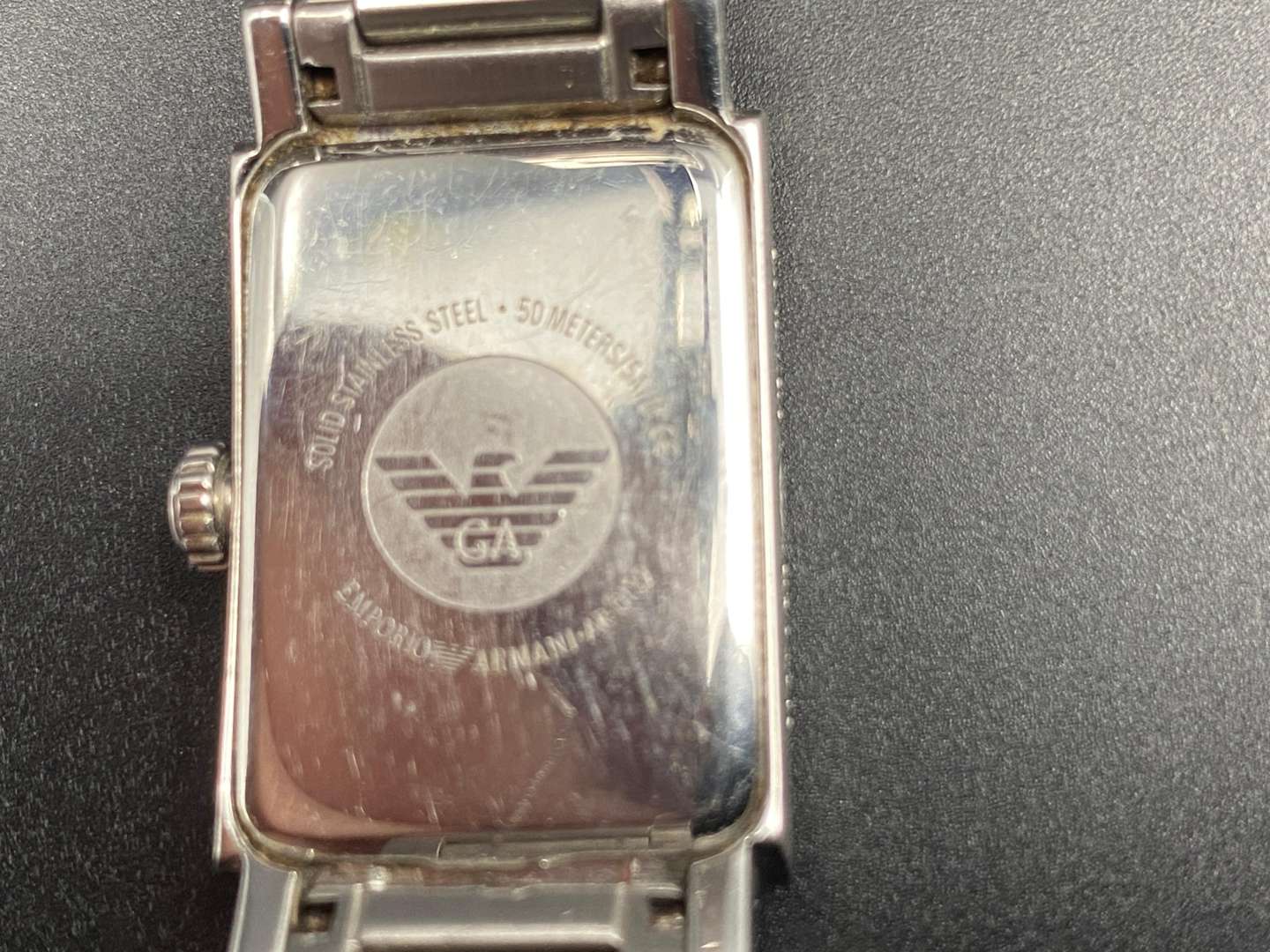 <p>EMPORIO ARMANI, stainless steel quartz dress watch,</p>