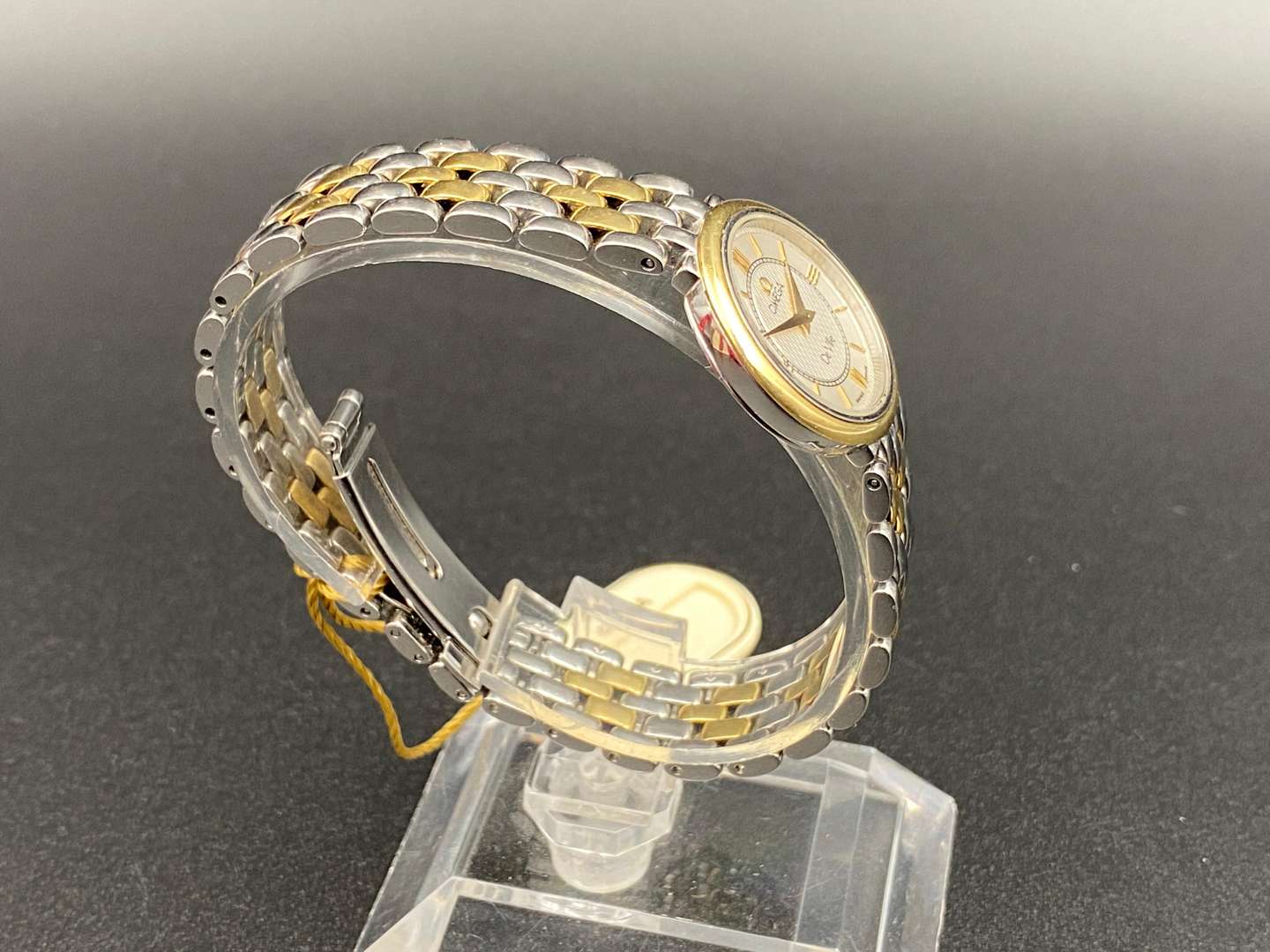 <p>OMEGA, DeVille, bi-metal quartz wristwatch,&nbsp;</p>