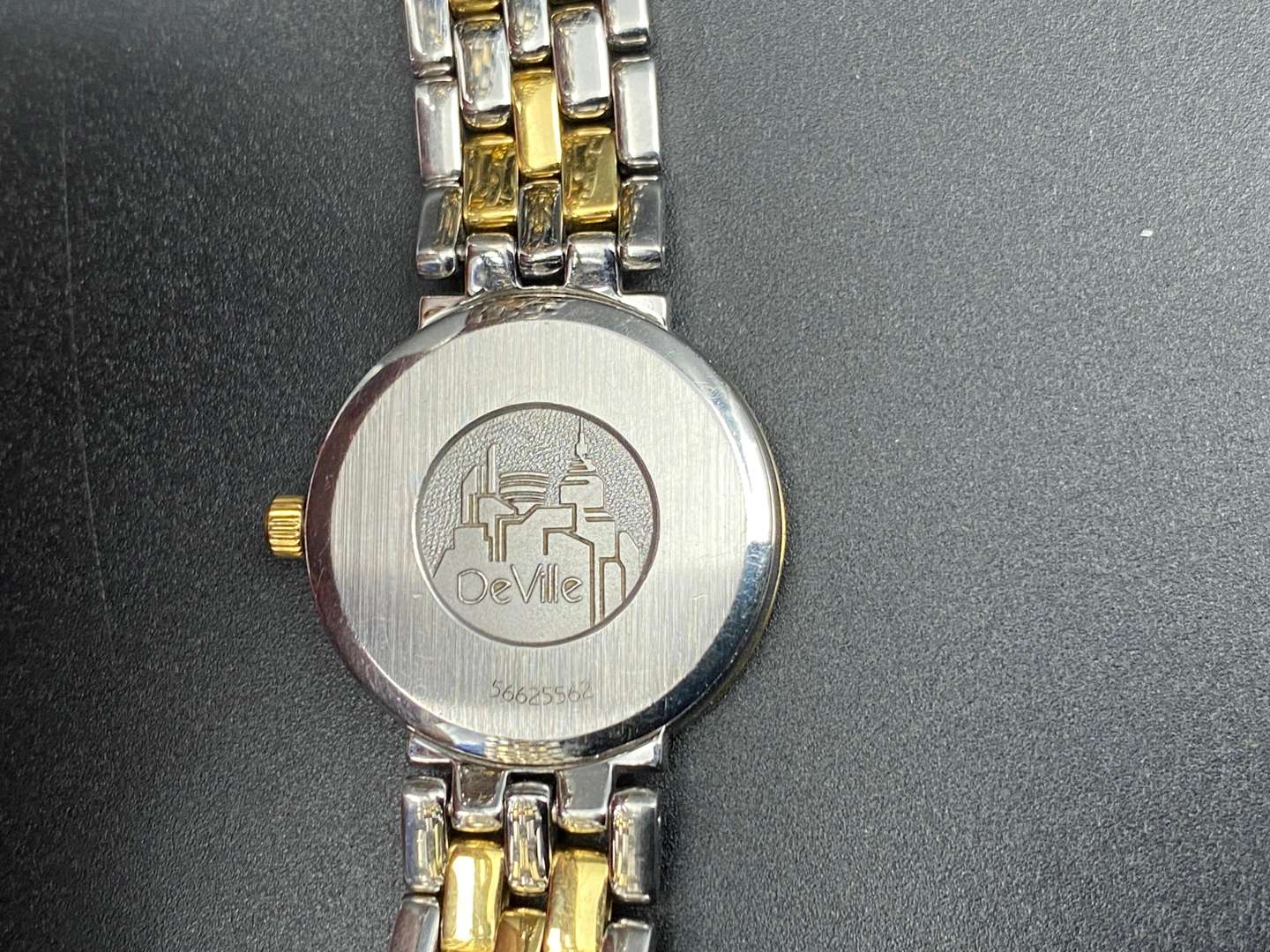 <p>OMEGA, DeVille, bi-metal quartz wristwatch,&nbsp;</p>