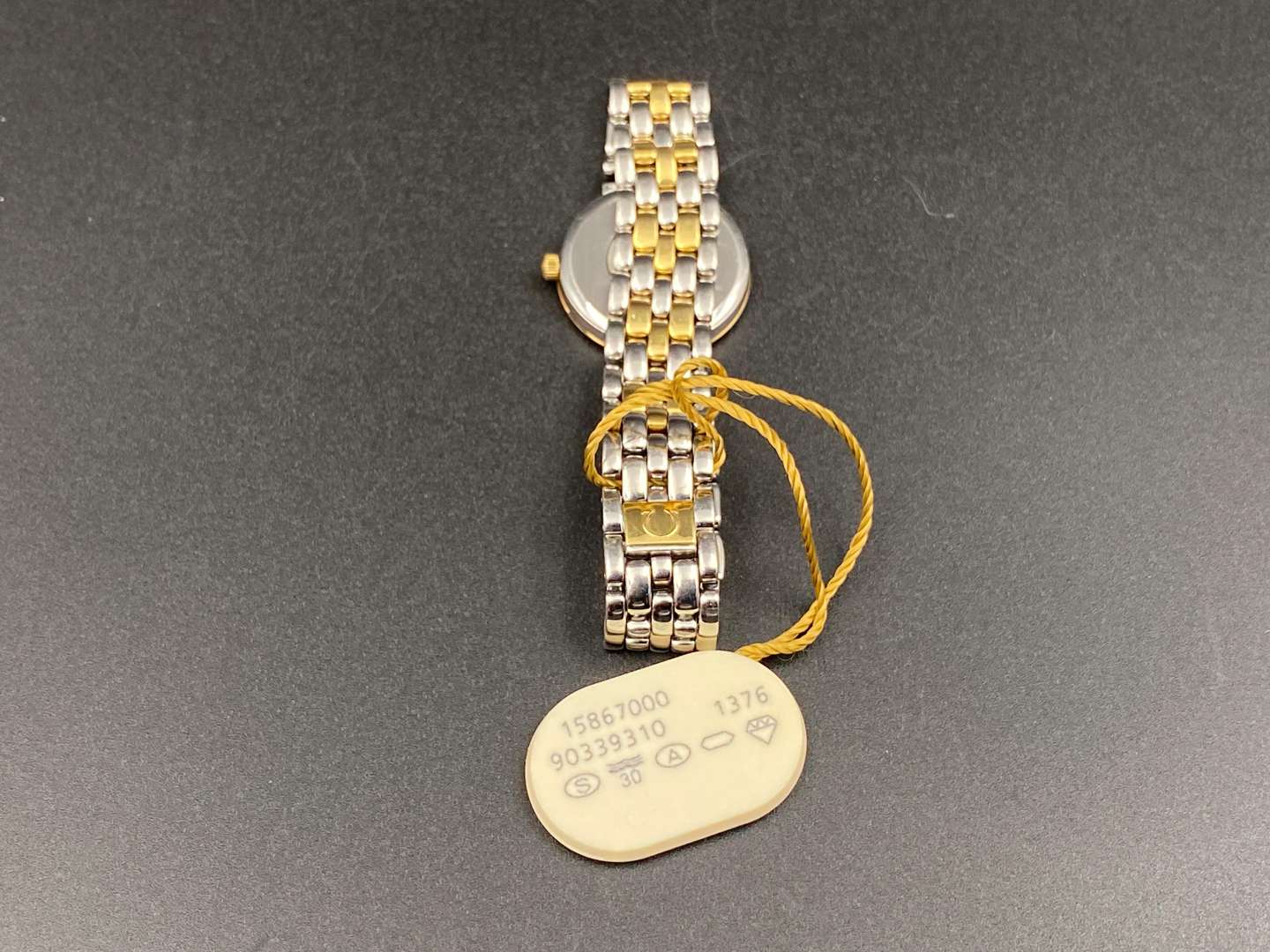 <p>OMEGA, DeVille, bi-metal quartz wristwatch,&nbsp;</p>