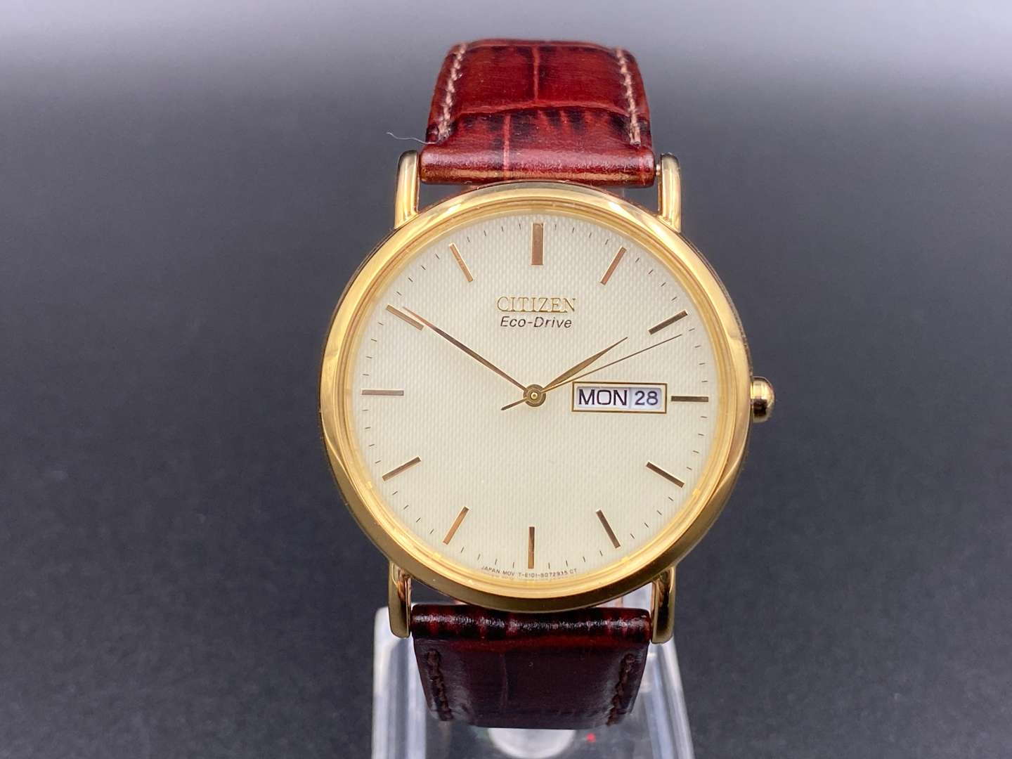 <p>CITIZEN, Eco-Drive Gold Plated Wristwatch, E101-S015588, 641031155</p>