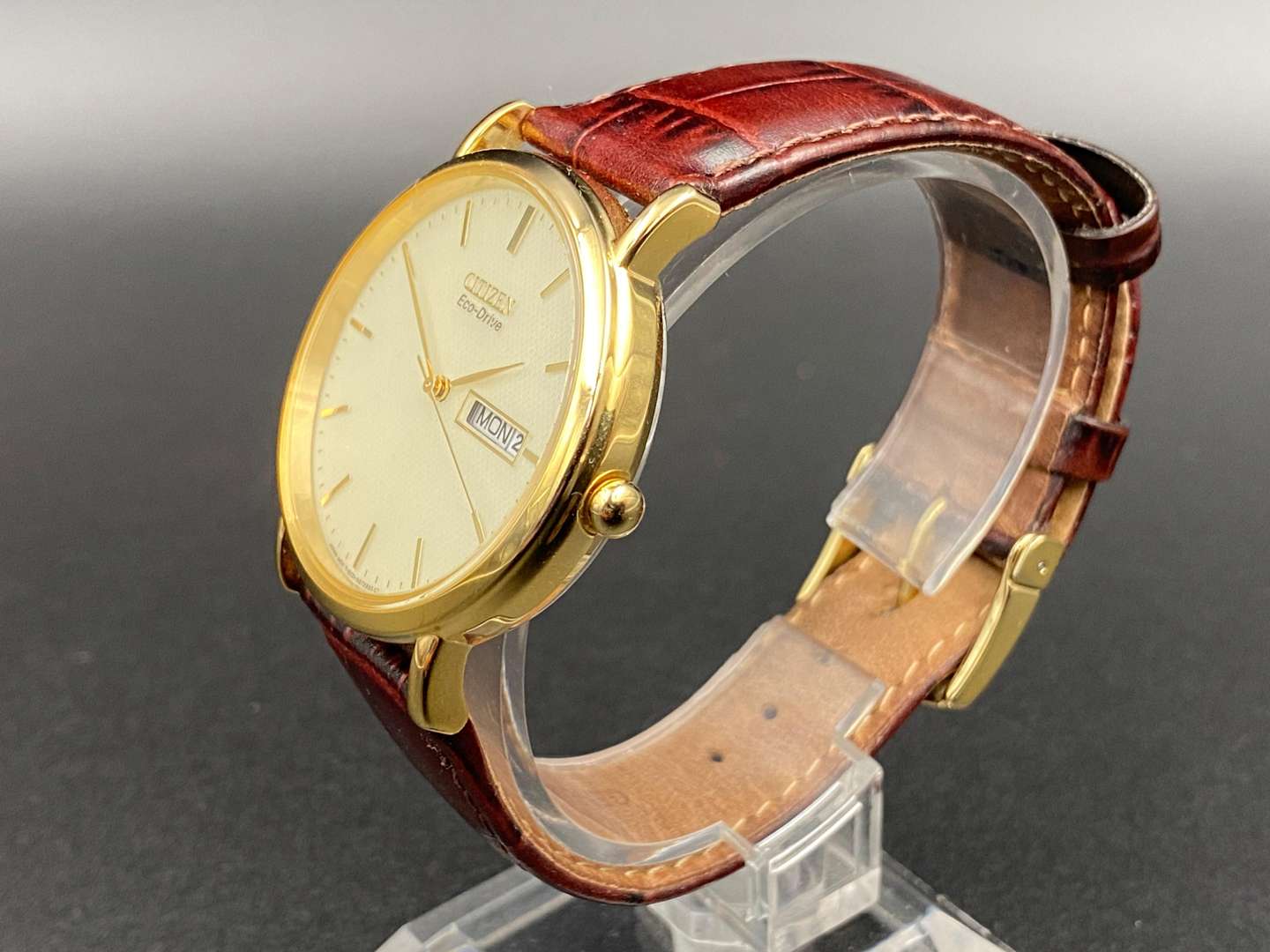 <p>CITIZEN, Eco-Drive Gold Plated Wristwatch, E101-S015588, 641031155</p>