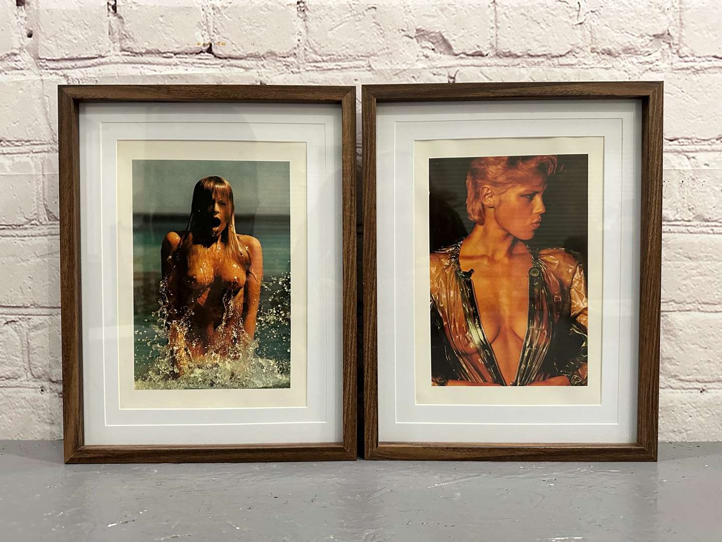 <p>PIRELLI, 2 calendar framed&nbsp;prints, 1974 Hans Feurer</p>