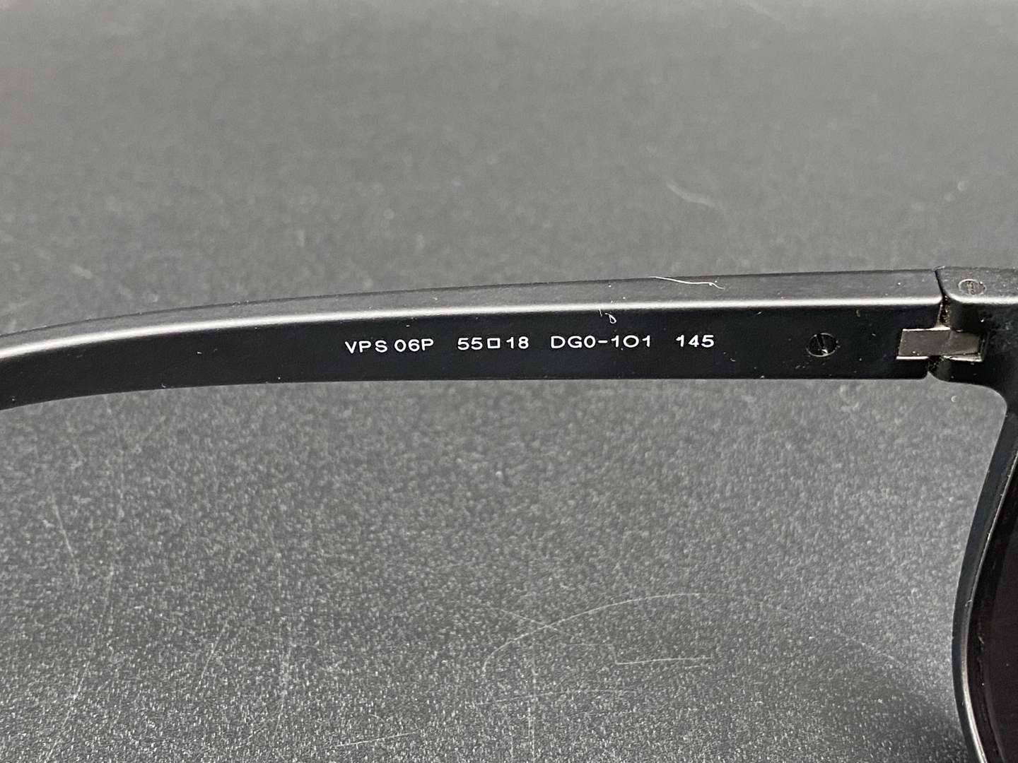 <p>PRADA, Italian branded, black framed sunglasses, VPS06P, 55/18, DGO-101, 145,</p>