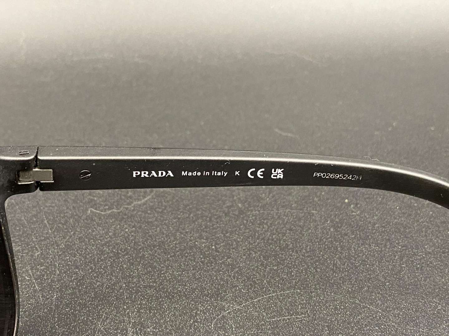 <p>PRADA, Italian branded, black framed sunglasses, VPS06P, 55/18, DGO-101, 145,</p>