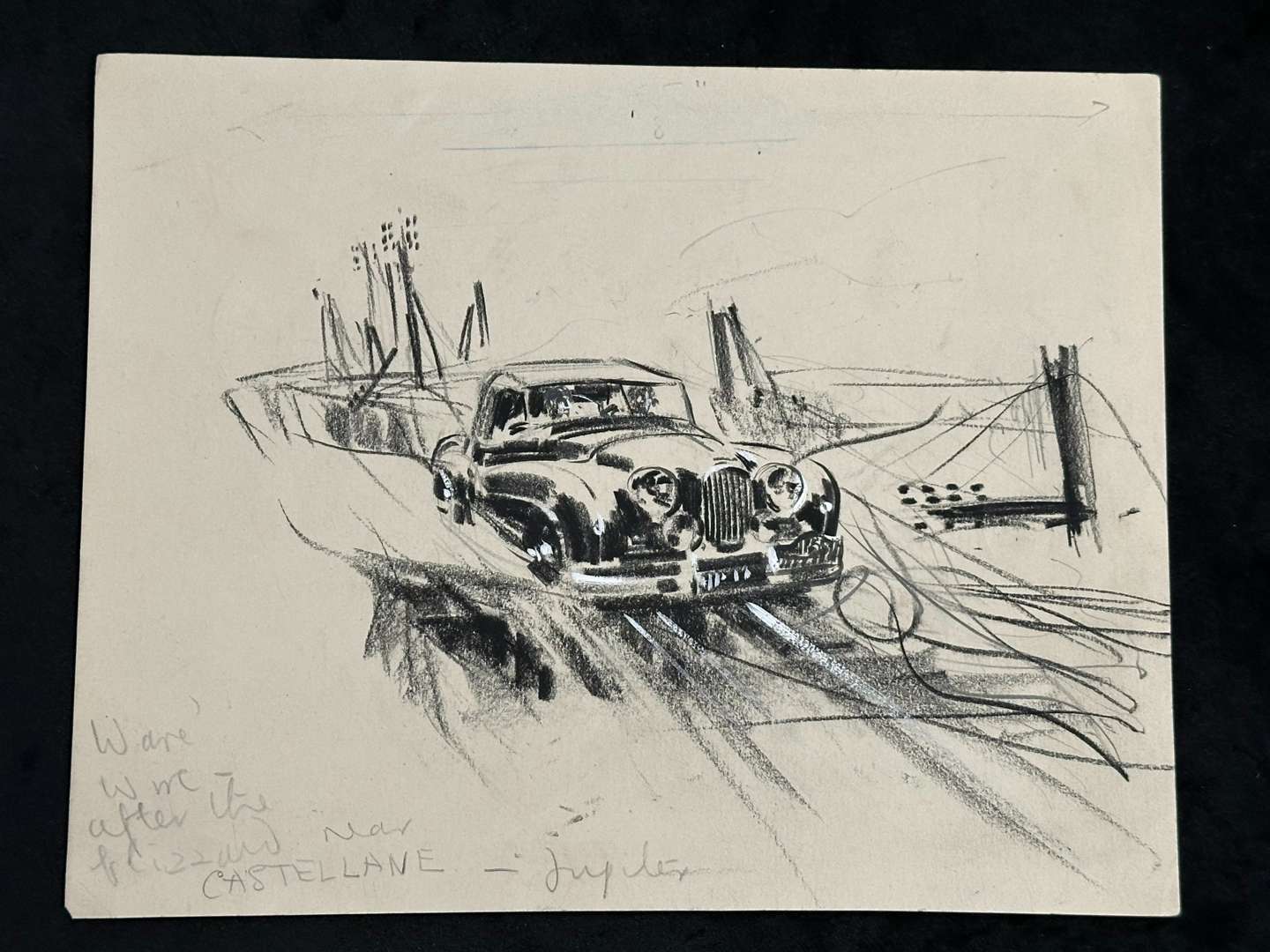 <p>Frank Wootton, (1914-1998), original illustrations for “The Motor” Magazine</p>