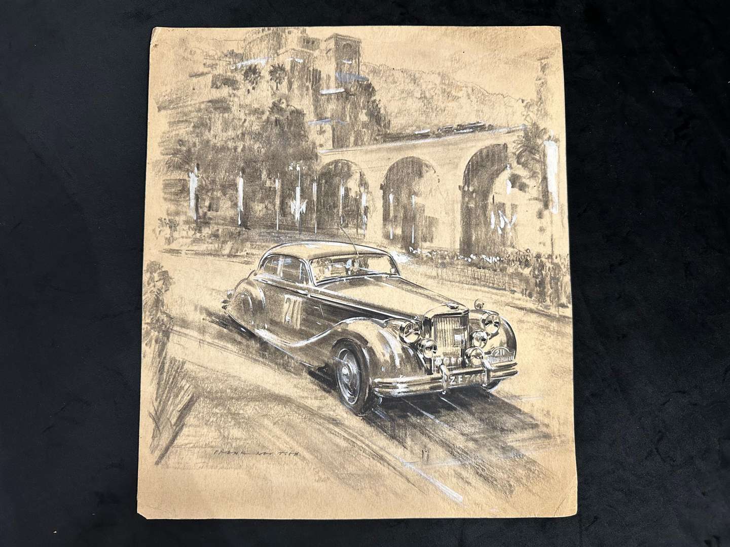 <p>Frank Wootton, (1914-1998), original illustrations for “The Motor” Magazine</p>