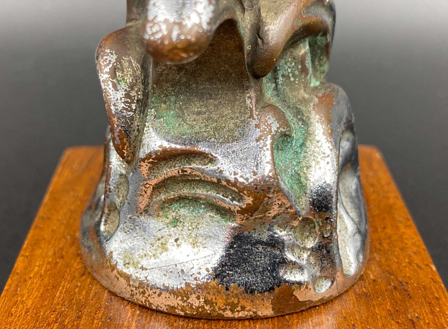 <p>A.E. Lejeune, 1920's cast and chrome plated “Kangaroo” car mascot,</p>