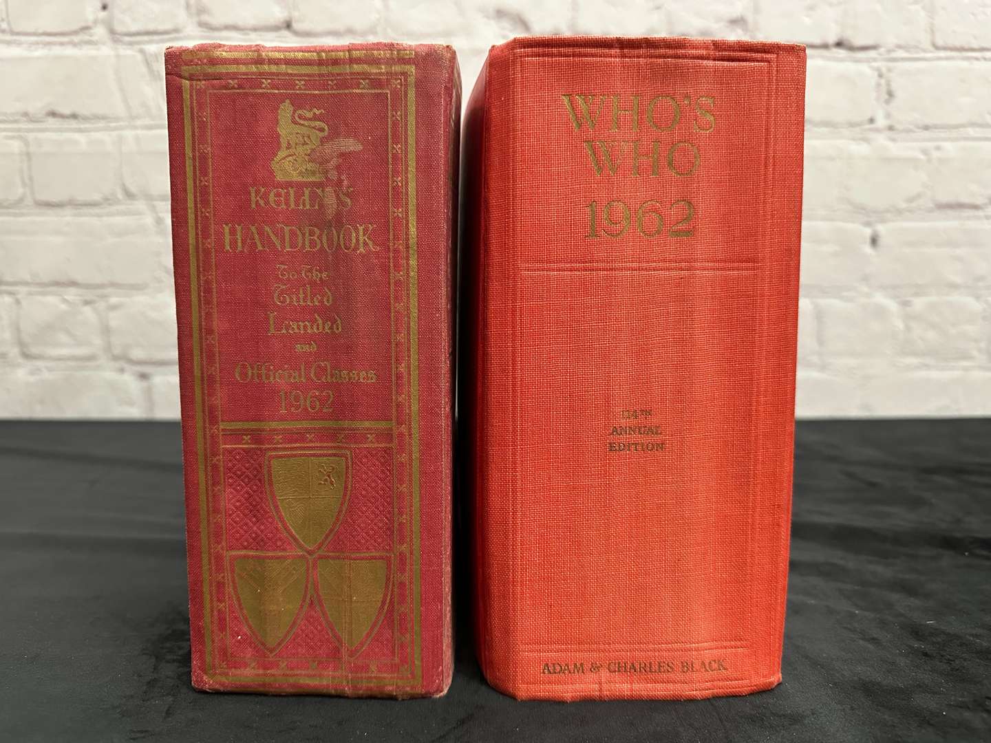 <p>Two Volumes comprising, Who's Who 1962 and Kelly's Handbook 1962</p>