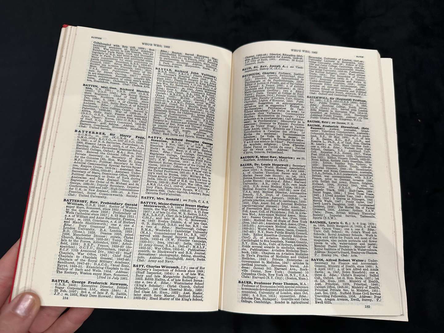 <p>Two Volumes comprising, Who's Who 1962 and Kelly's Handbook 1962</p>