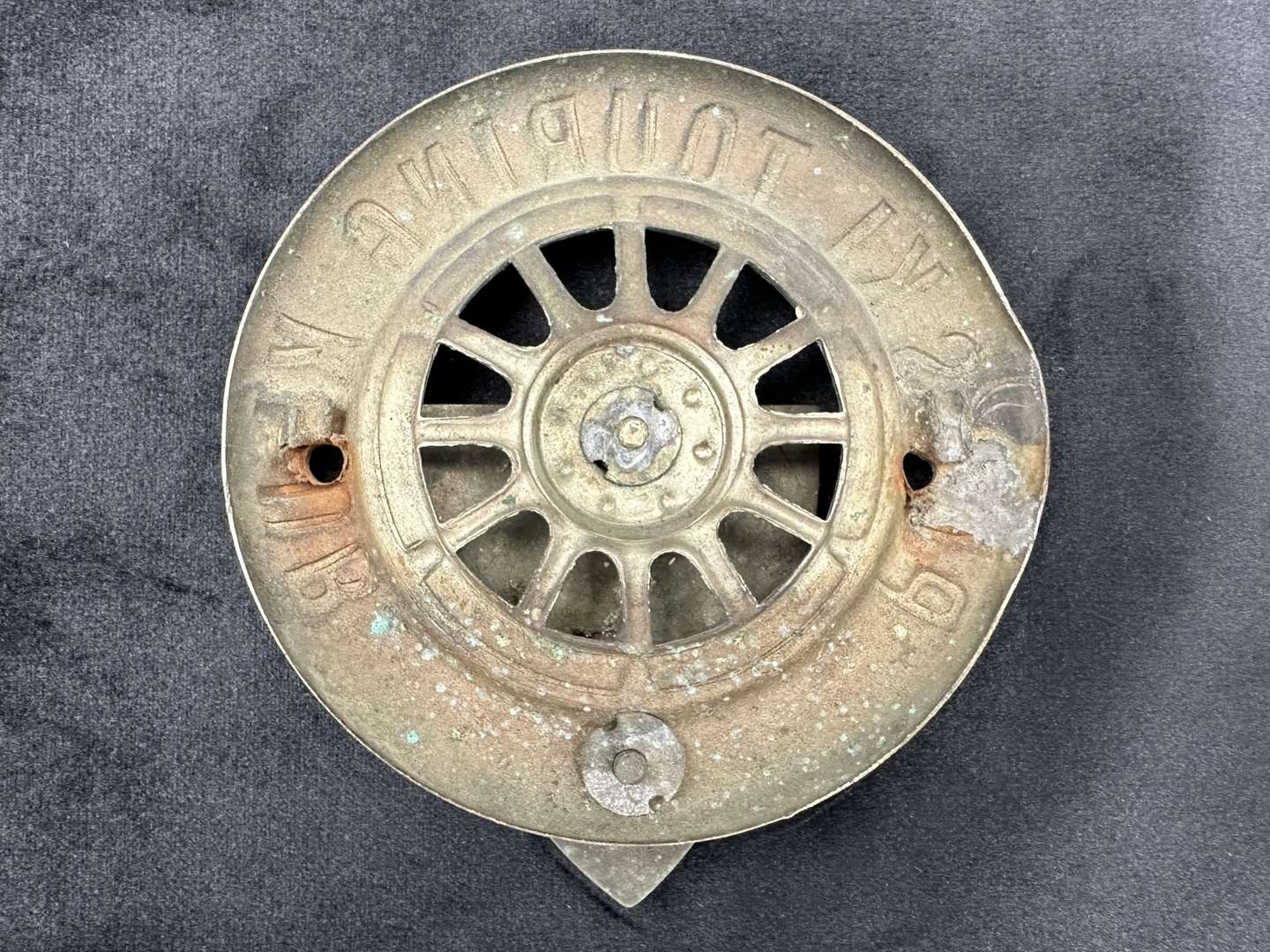 <p>1930s Polski Touring Klub members car badge,</p>