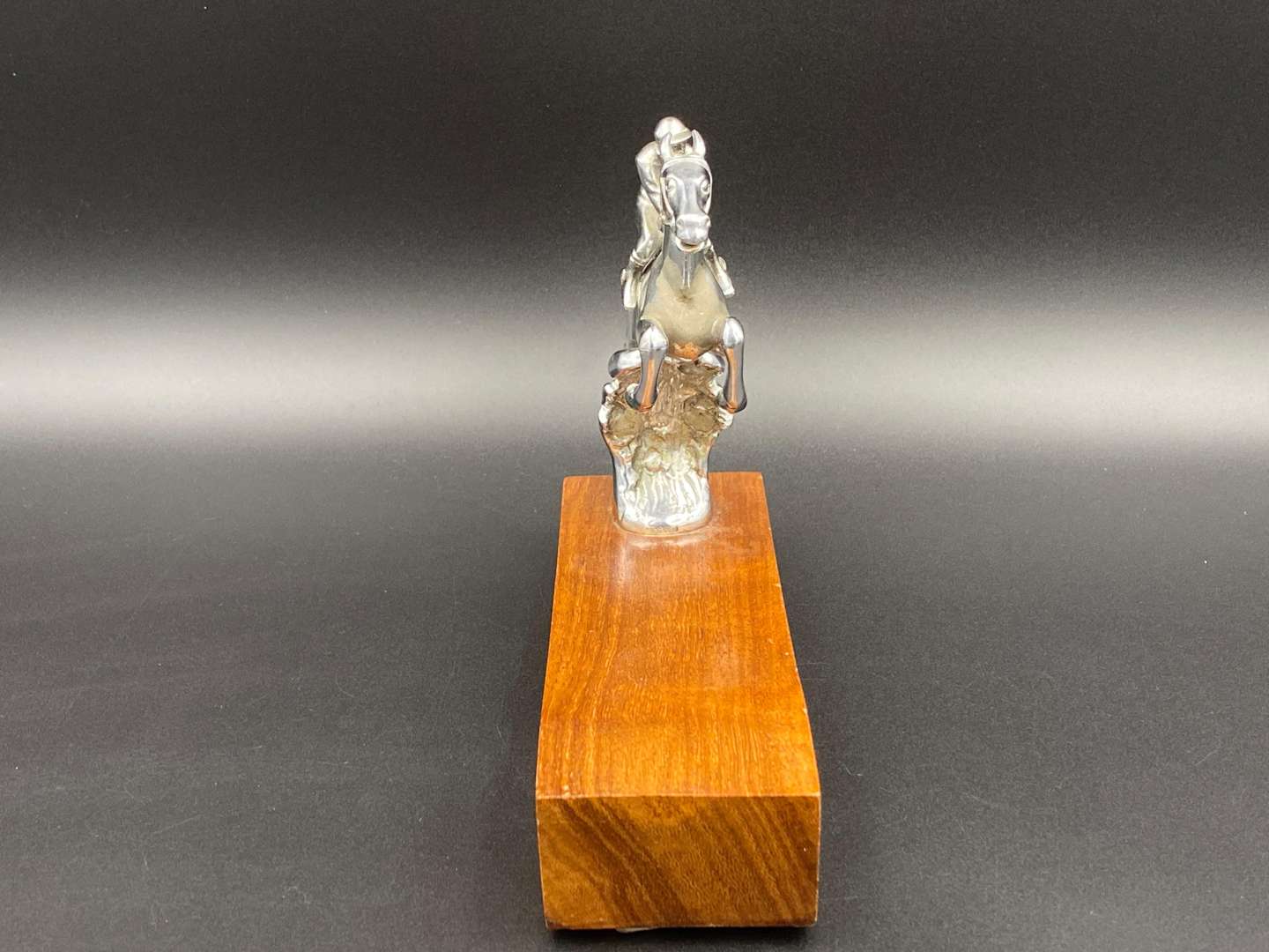 <p>DESMO, “Steeplechaser” chrome plated car mascot,</p>