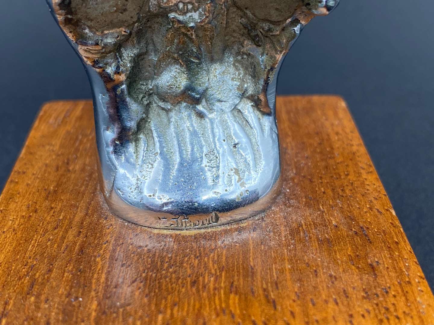 <p>DESMO, “Steeplechaser” chrome plated car mascot,</p>