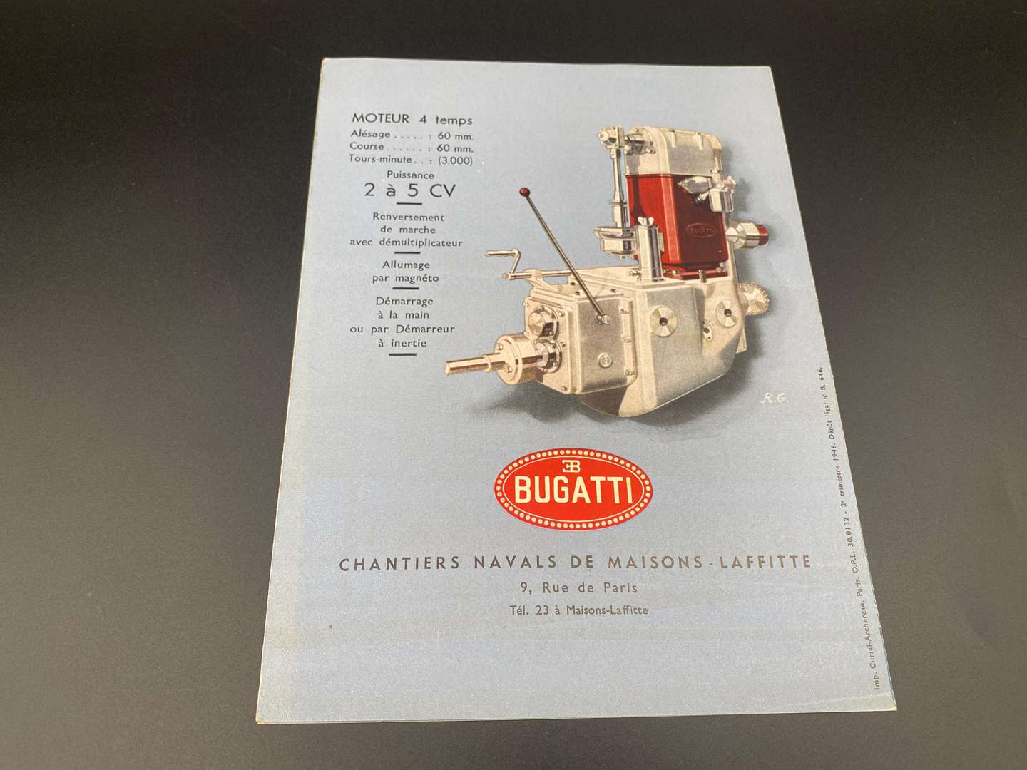 <p>BUGATTI, a quantity of 20th century pamphlets, letterhead and ephemera,</p>