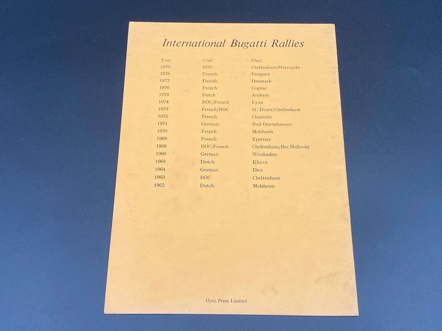 <p>BUGATTI, a quantity of 20th century pamphlets, letterhead and ephemera,</p>