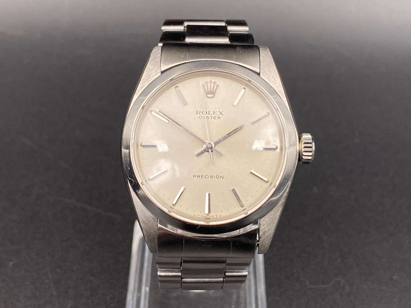 <p>ROLEX, Precision, stainless steel, centre seconds wristwatch, 6426, 2252613</p>