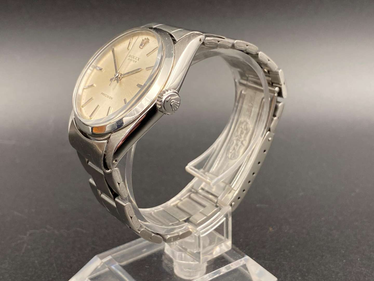 <p>ROLEX, Precision, stainless steel, centre seconds wristwatch, 6426, 2252613</p>