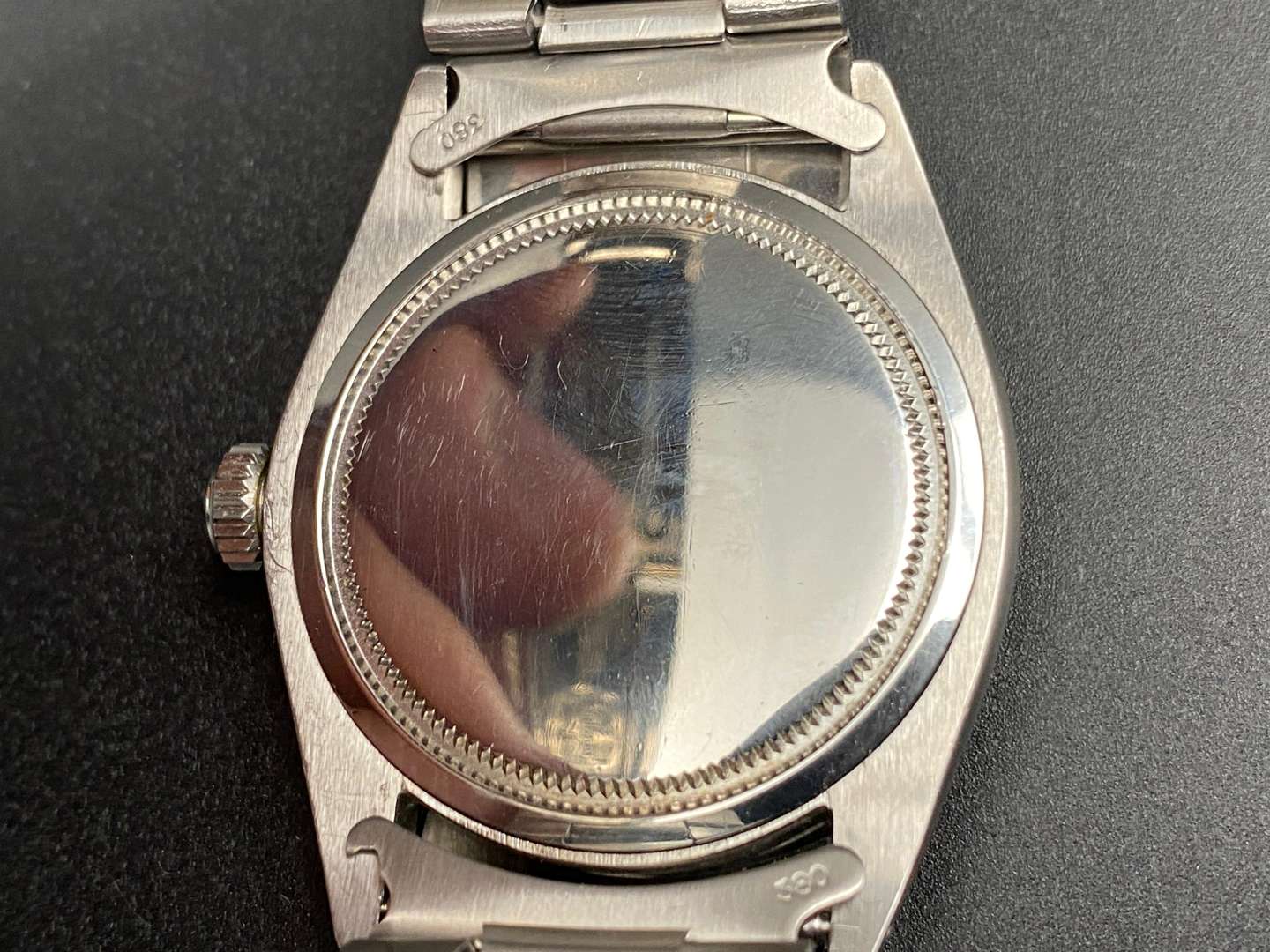 <p>ROLEX, Precision, stainless steel, centre seconds wristwatch, 6426, 2252613</p>