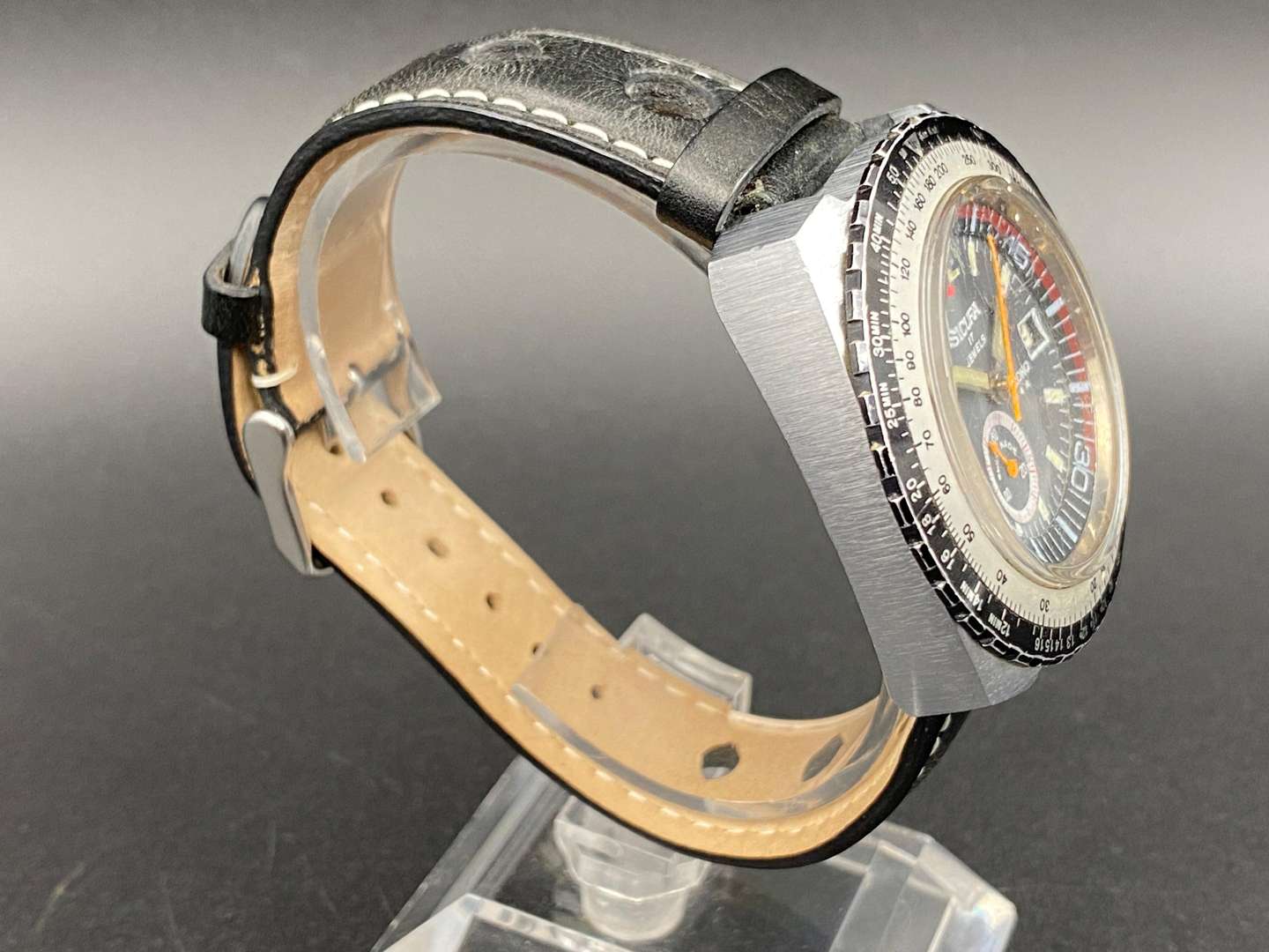 <p>SICURA, Chrono ***, stainless steel, chronograph wrist watch,</p>