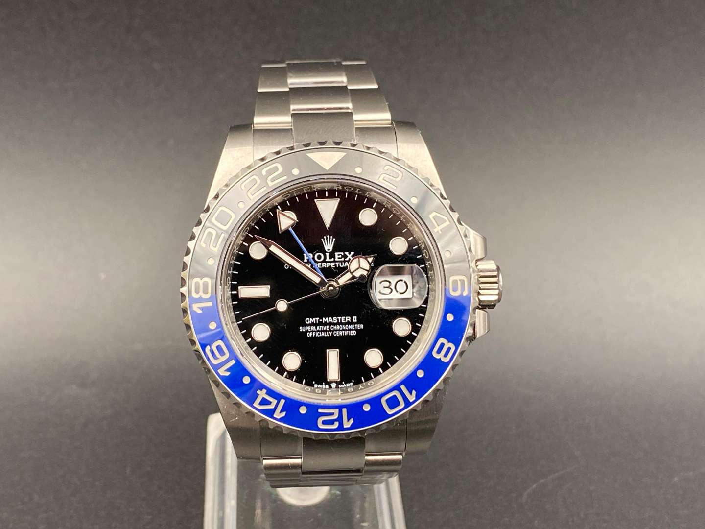 <p>ROLEX, GMT-MASTER II, stainless steel, chronograph wristwatch, 126710BLNR, OY9T2800,</p>