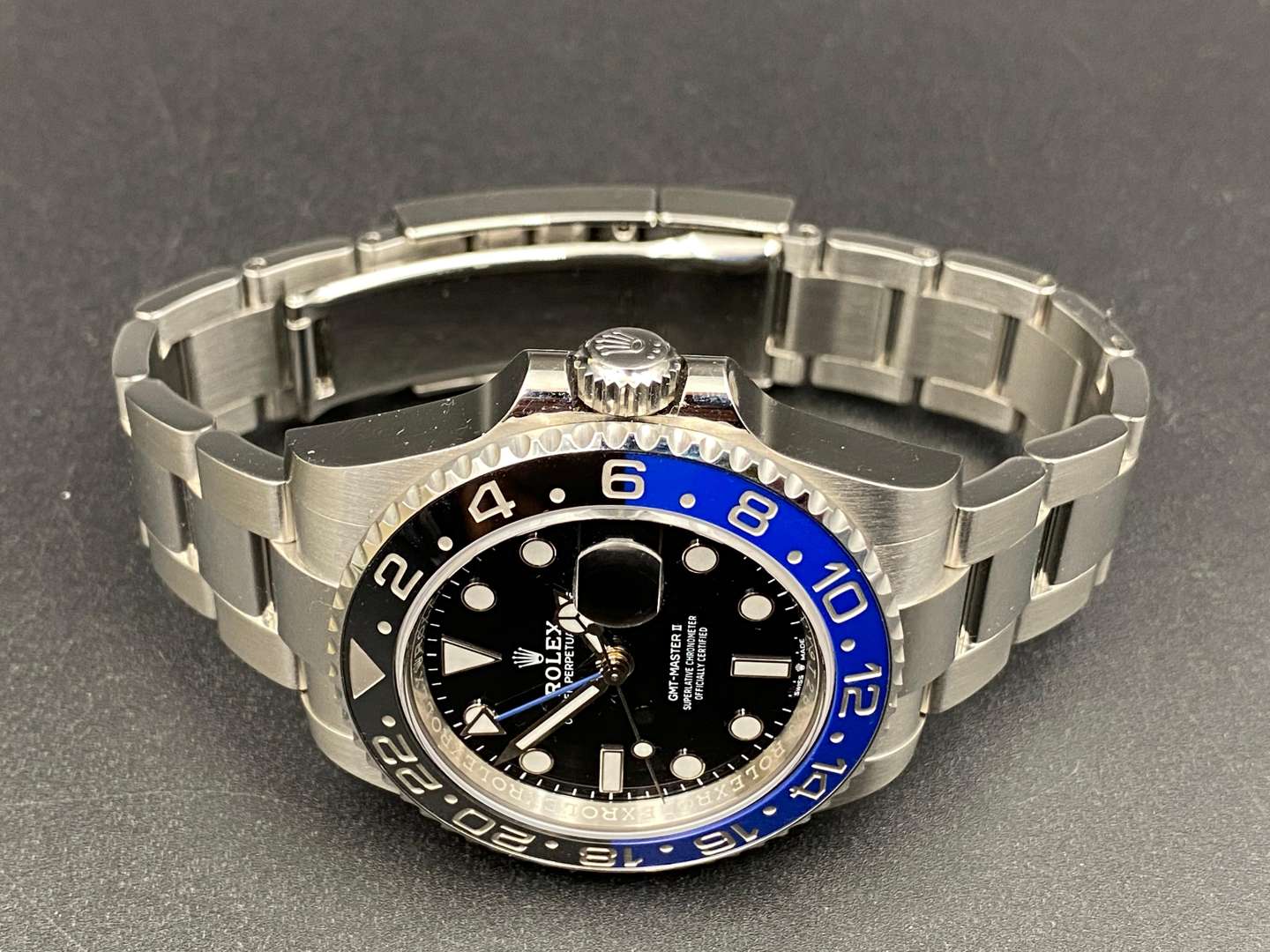 <p>ROLEX, GMT-MASTER II, stainless steel, chronograph wristwatch, 126710BLNR, OY9T2800,</p>