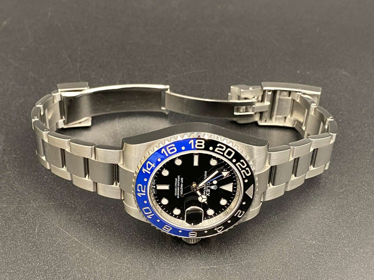 <p>ROLEX, GMT-MASTER II, stainless steel, chronograph wristwatch, 126710BLNR, OY9T2800,</p>
