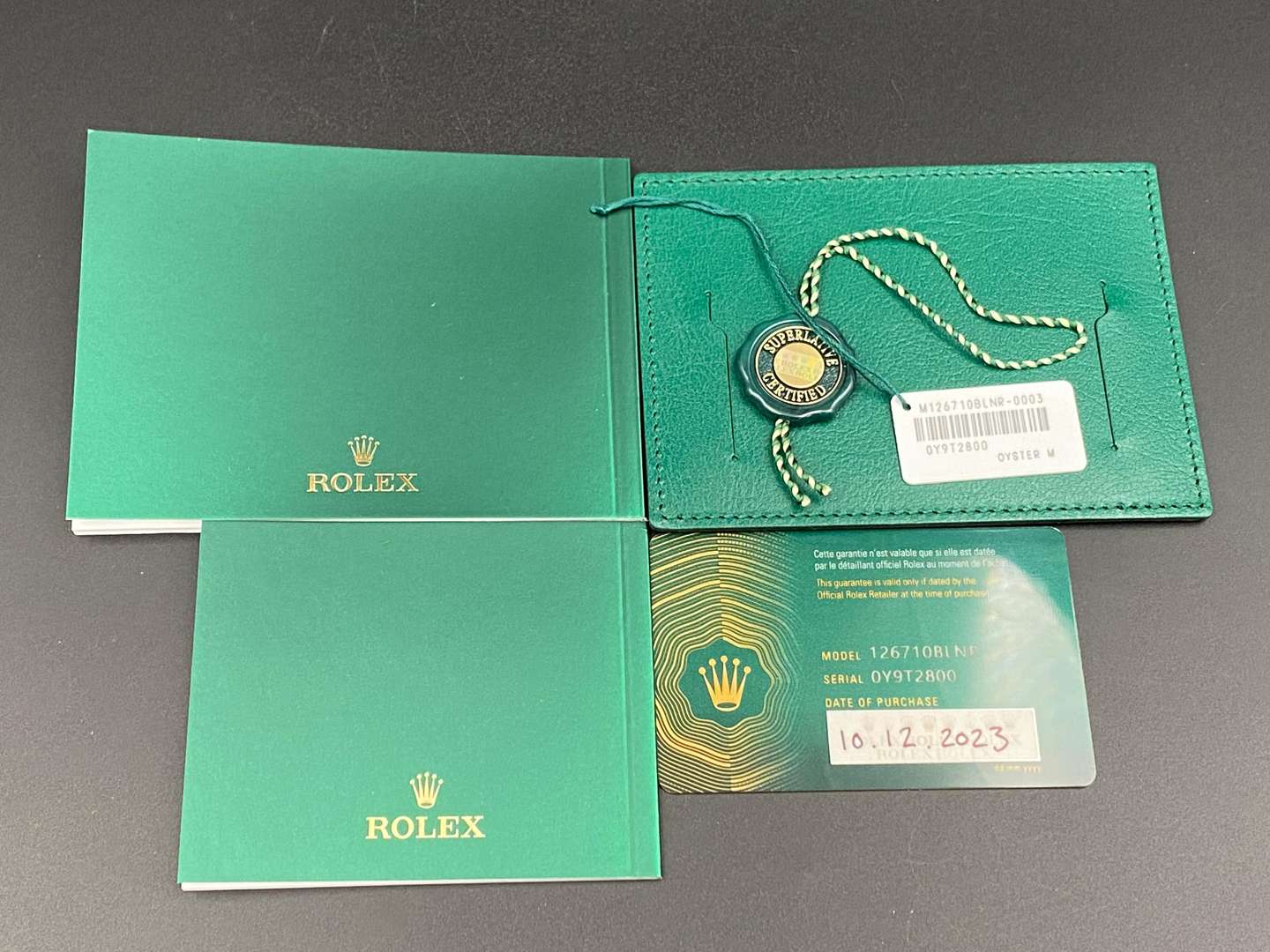 <p>ROLEX, GMT-MASTER II, stainless steel, chronograph wristwatch, 126710BLNR, OY9T2800,</p>