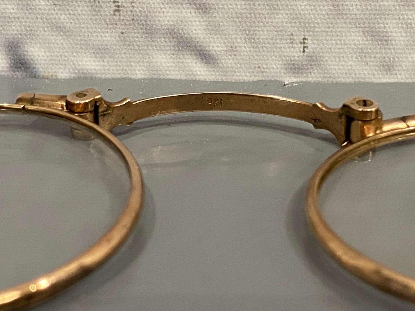 <p>A pair of late 19th century Continental, gold, &nbsp;folding Lorgnettes,</p>