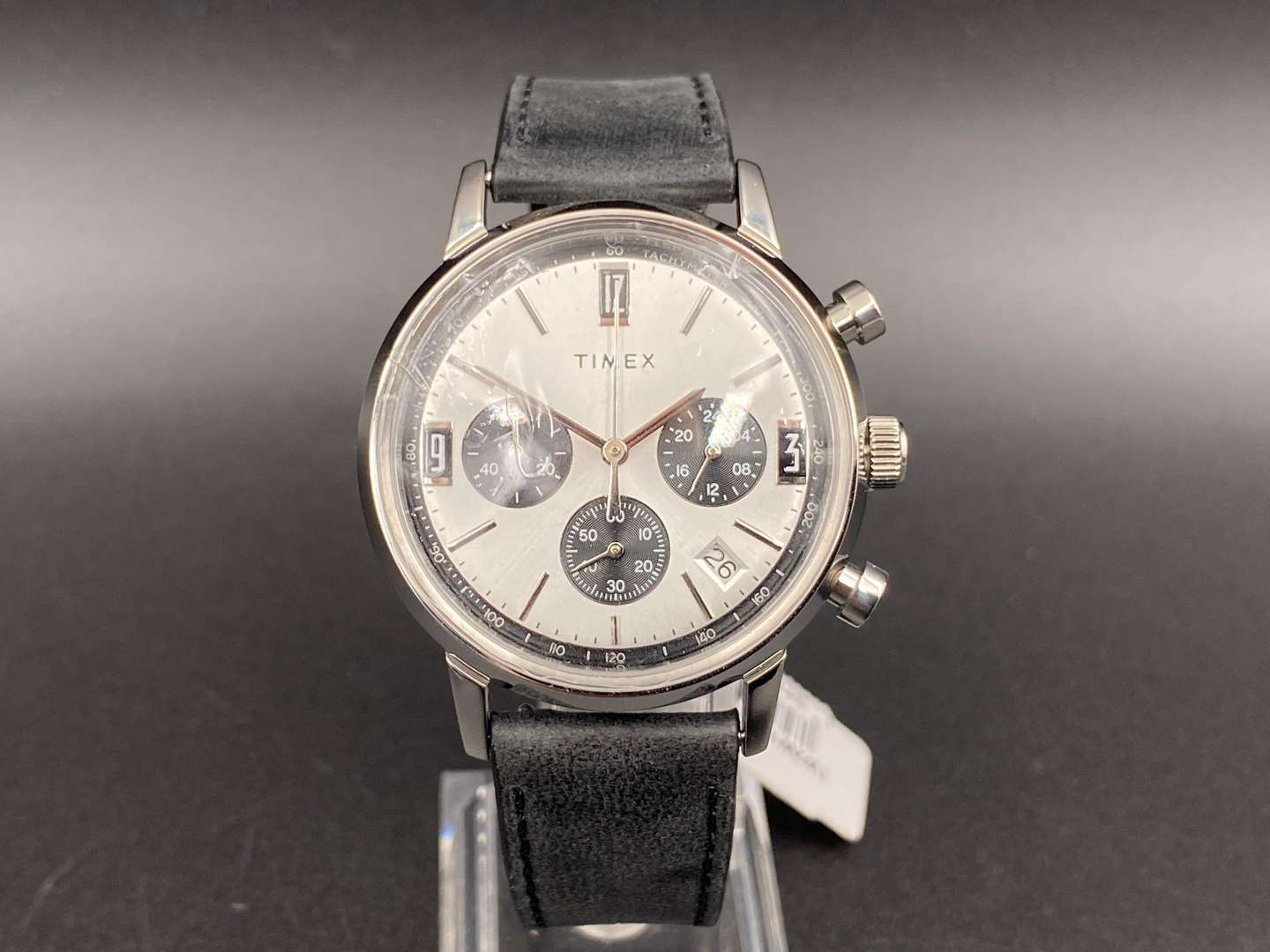 <p>TIMEX, The Marlin Collection, stainless steel, two button chronograph wristwatch,TW2W10300</p>