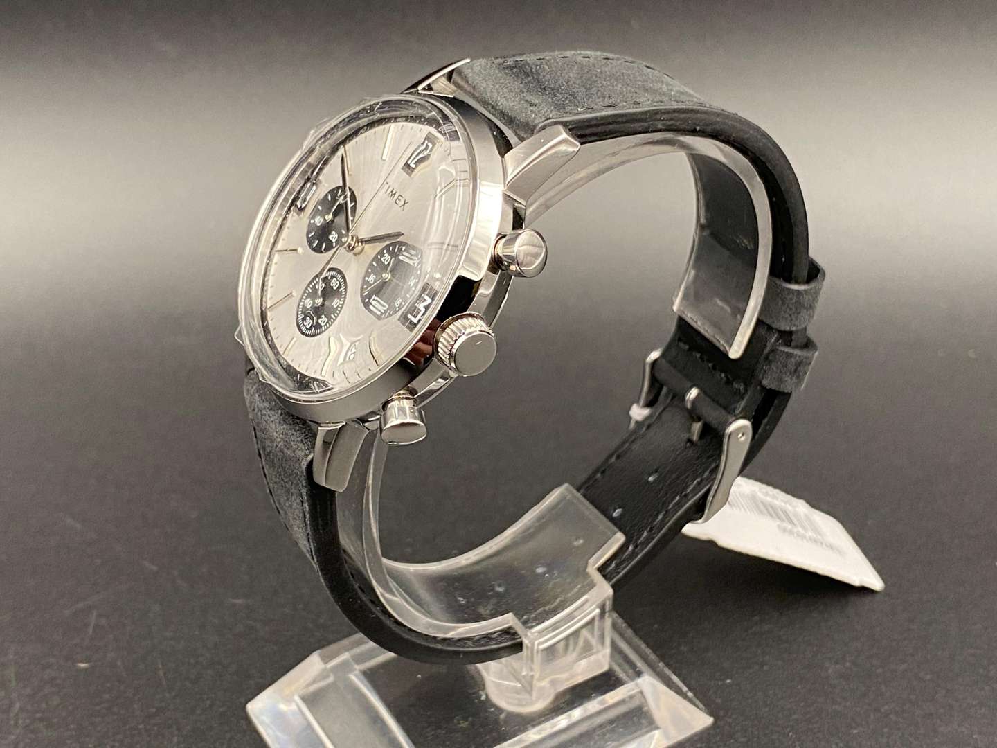 <p>TIMEX, The Marlin Collection, stainless steel, two button chronograph wristwatch,TW2W10300</p>