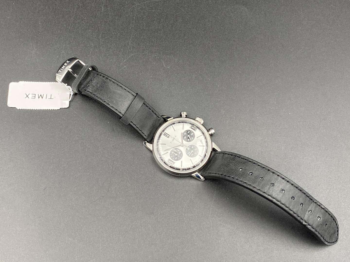 <p>TIMEX, The Marlin Collection, stainless steel, two button chronograph wristwatch,TW2W10300</p>