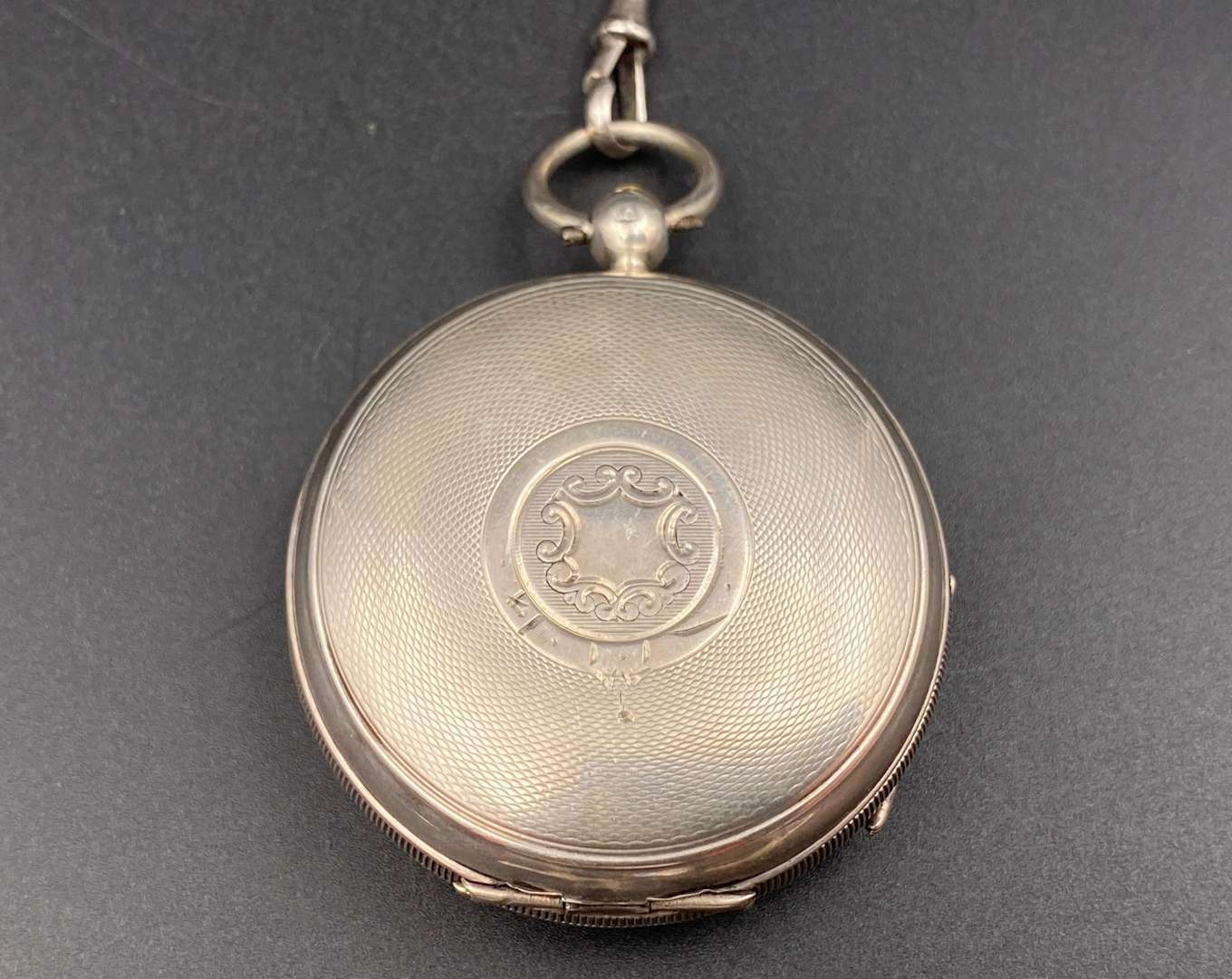<p>Early 20th century silver cased English lever pocket watch,</p>
