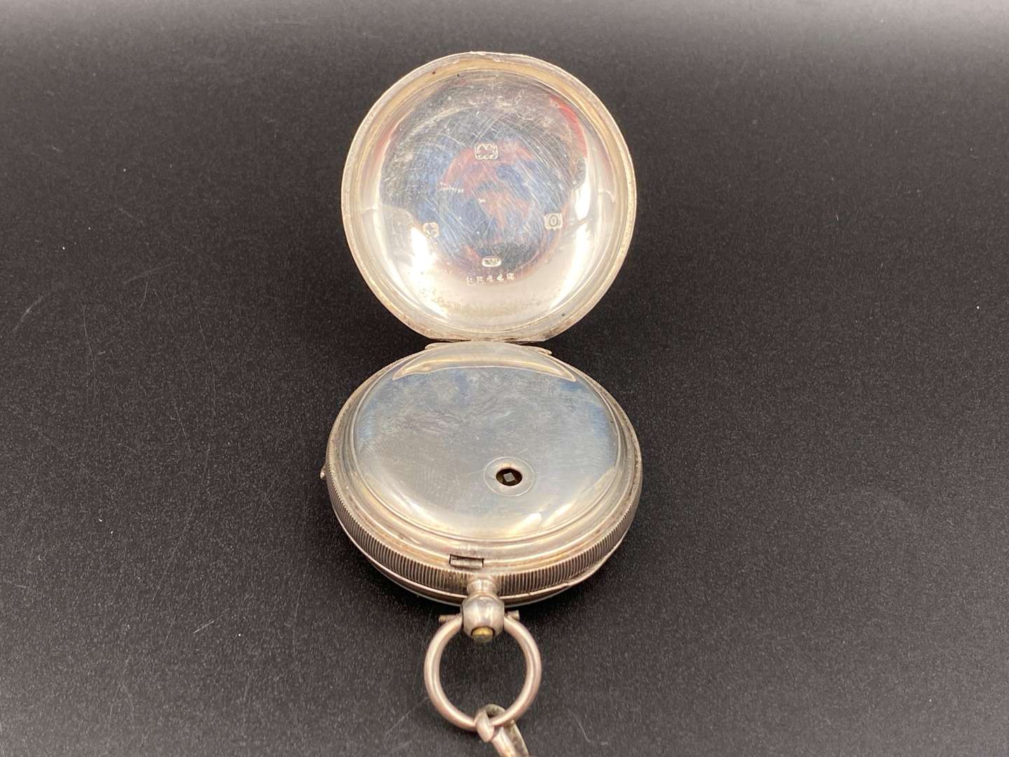 <p>Early 20th century silver cased English lever pocket watch,</p>