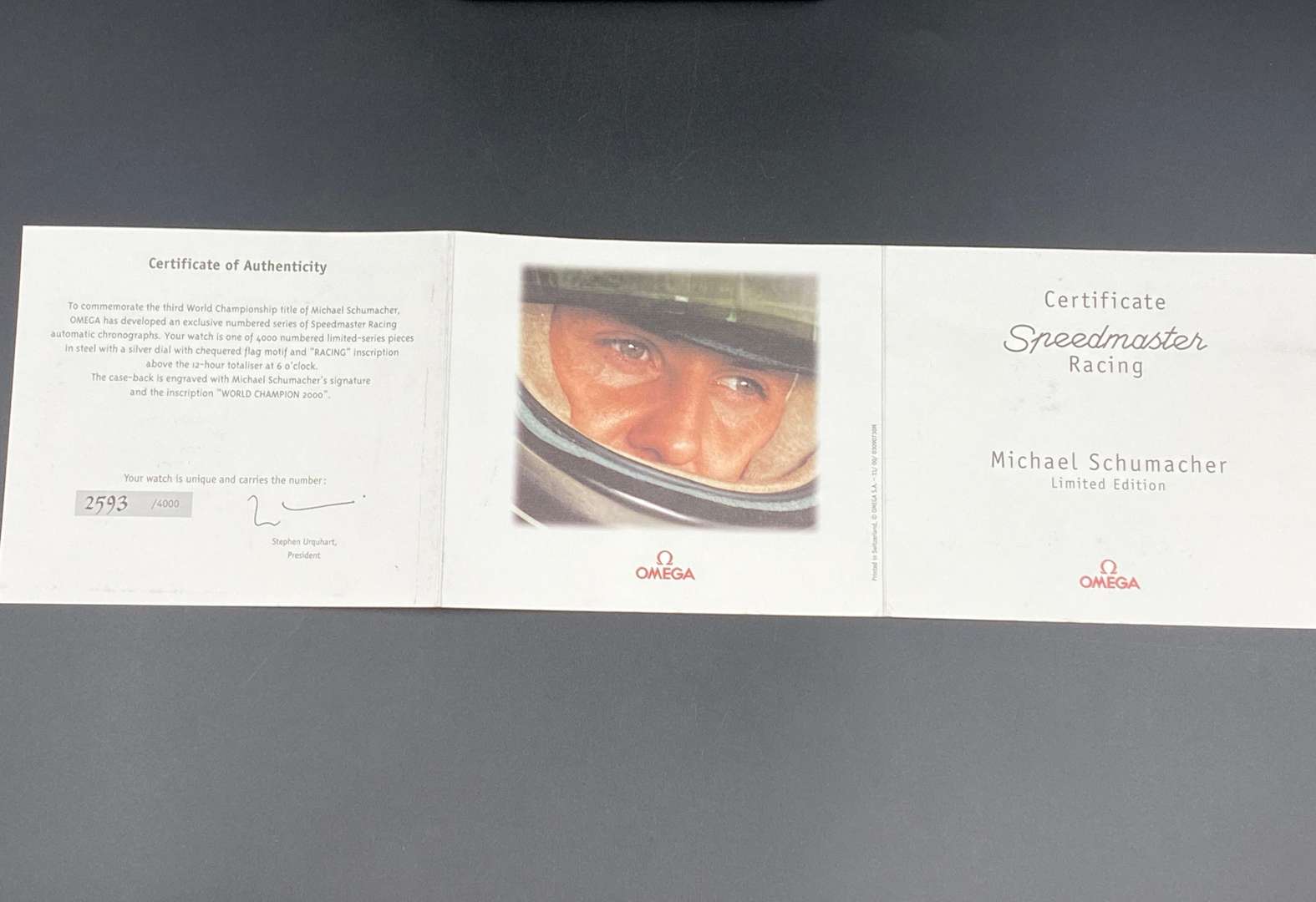 <p>OMEGA, Speedmaster Racing, Michael Schumacher, stainless steel, automatic, 35173000, 57466870,</p>