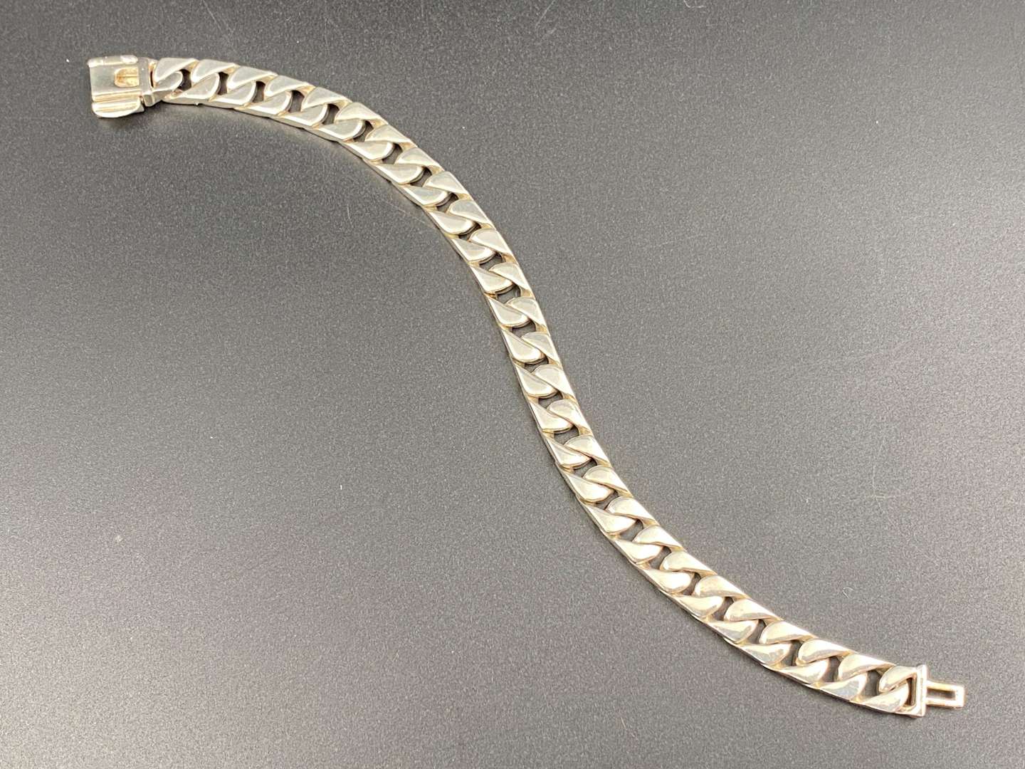 <p>TIFFANY & Co, Italian silver curb link bracelet,</p>