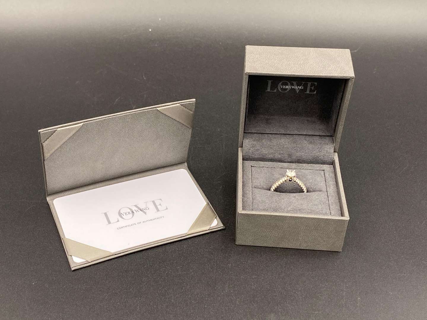 <p>VERA WANG, LOVE, platinum and diamond dress ring</p>