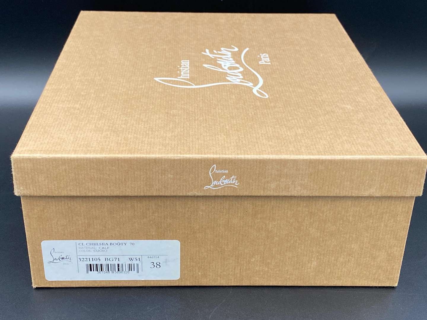 <p>CHRISTIAN LOUBOUTIN, Chelsea Booty, size 38</p>