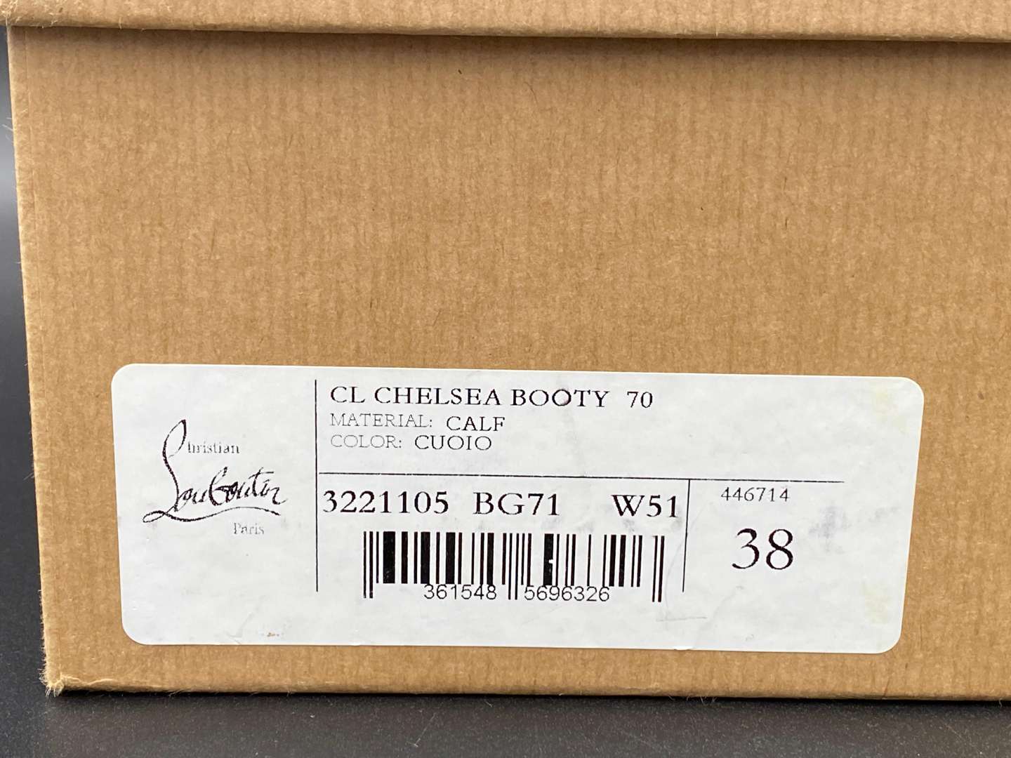 <p>CHRISTIAN LOUBOUTIN, Chelsea Booty, size 38</p>