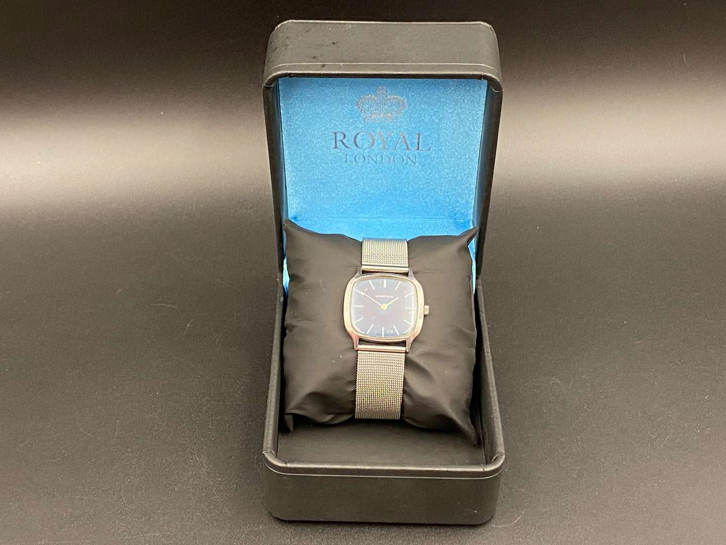 <p>LONGINES, stainless steel, manual wind, TV screen wristwatch</p>