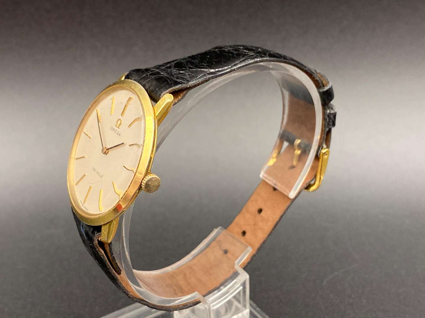 <p>OMEGA, DeVille, gold plated wristwatch, Cal 620, 25240686</p>