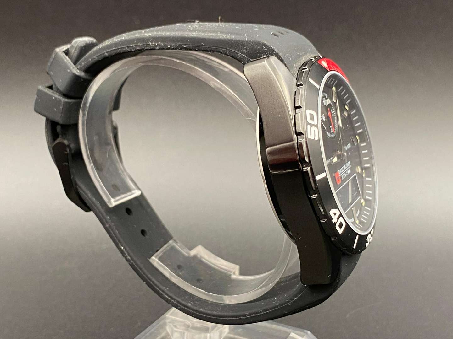 <p>SWISS MILITARY-HANOWA, stainless steel, 10 ATM chronograph watch, 06-4298</p>