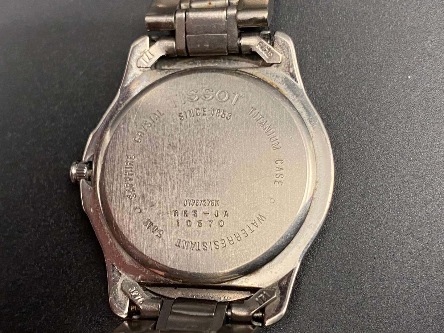 <p>TISSOT, Titanium, PR50, quartz, centre seconds, calendar wristwatch</p>