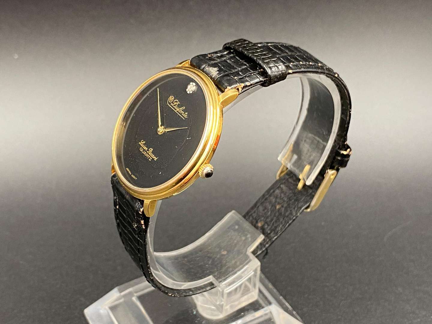<p>LUCIEN PICCARD, Dufonte , gold plated, quartz wristwatch,&nbsp;</p>