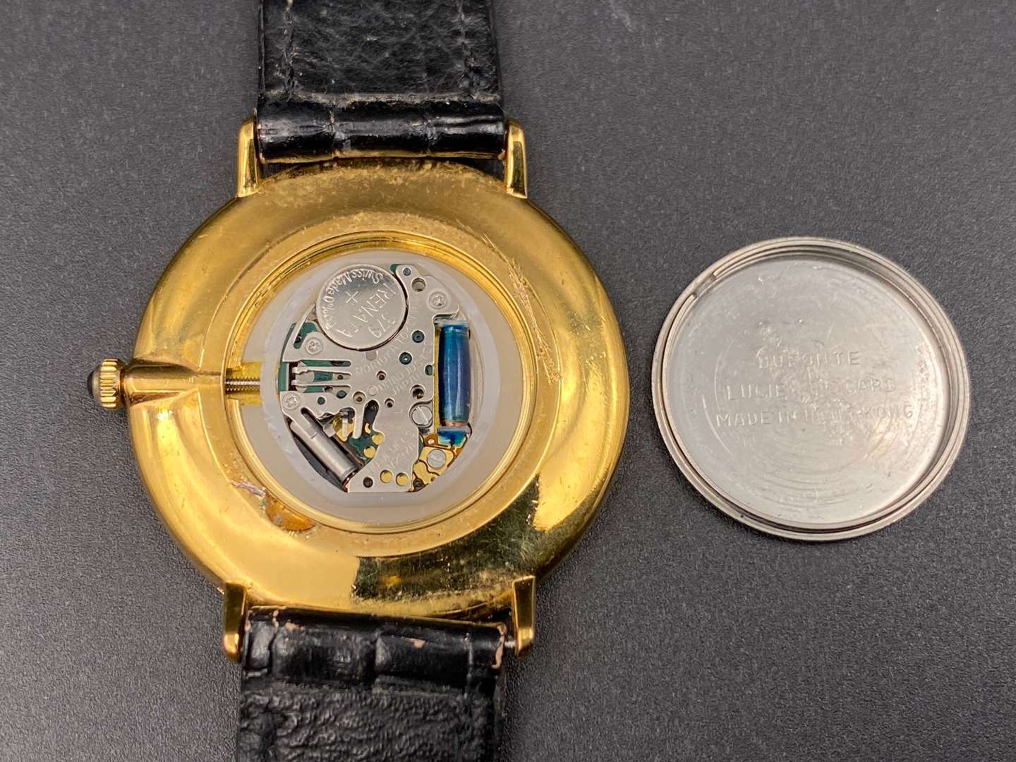 <p>LUCIEN PICCARD, Dufonte , gold plated, quartz wristwatch,&nbsp;</p>