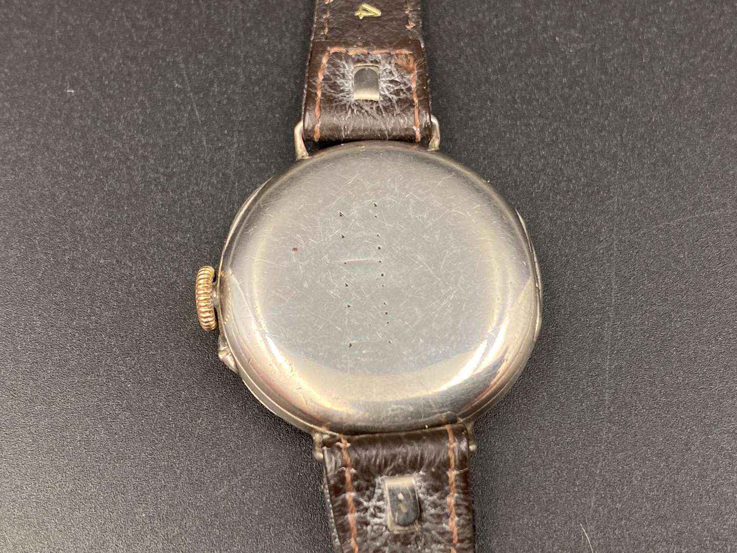 <p>An early 20th century Swiss, silver cased wrist watch,</p>